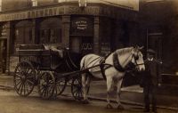 H. Goatham and Son baker's cart outside (delivering to?) the Lord Byron public house in Margate 