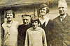 Herbert Goatham with his second wife, his dau Ethel and others