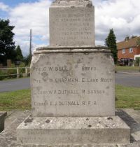War Memorial side with title panel