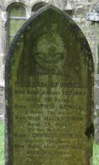 The grave of William and Sophia Spurrell and their son Charles Henry