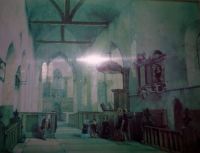 View down Bishopsbourne Church, c. 1840